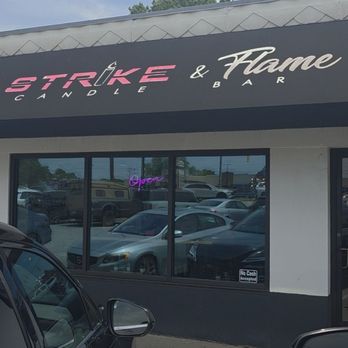 Strike & Flame Candle Bar - Front of store - Candle Stores Near Me - Greensboro, North Carolina Strike & Flame Candle Bar - Front of store - Candle Stores Near Me - Greensboro, North Carolina