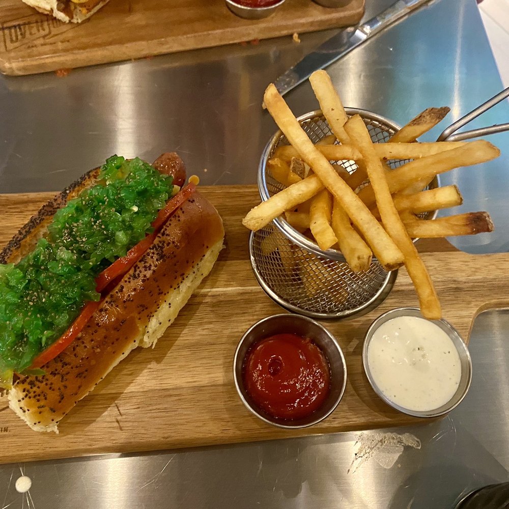 Over Under - The Village Dallas - Luscher's Hot Dog- Chicago dog - Sports Bars Near Me - Dallas, Texas Over Under - The Village Dallas - Luscher's Hot Dog- Chicago dog - Sports Bars Near Me - Dallas, Texas