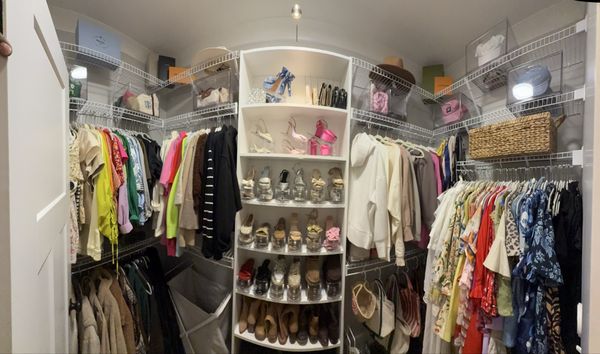 MASTER CLOSET - BEFORE & AFTER - A thoughtful mother found The Mack Master through Google and traveled more than 100 miles to meet our team at her daughter’s home for a special surprise. While her daughter was away enjoying her honeymoon, we completely reset and organized her primary closet (featured) and pantry,  installing hanging rods in closet for her husband, all while creating a functional and beautifully ordered spaces.

When the newlyweds returned home, our client’s daughter was able to transition from honeymoon bliss back into everyday life and work without being greeted by an overwhelming closet. Instead, she could begin this new chapter of marriage with less clutter, more order, and one less thing on her to-do list.💜