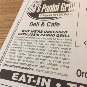 Joe's Panini Grill - Sandwiches Near Me - Buffalo, New York Joe's Panini Grill - Sandwiches Near Me - Buffalo, New York