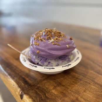 Wailua Shave Ice - Da Ube One - Shaved Ice Near Me - Kapaa, Hawaii