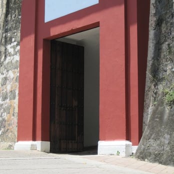 Paseo de la Princesa - The famed Red Door - soldiers would touch it upon porting to say a prayer of thanks - Local Flavor Near Me - San Juan, Puerto Rico