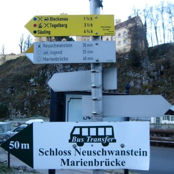 Schloss Neuschwanstein - Helpful signs. Schloss means Castle. ;-) - Landmarks & Historical Buildings Near Me - Schwangau, BY Schloss Neuschwanstein - Helpful signs. Schloss means Castle. ;-) - Landmarks & Historical Buildings Near Me - Schwangau, BY