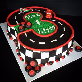 Rebecca's Cakes - Cars race track cake - Desserts Near Me