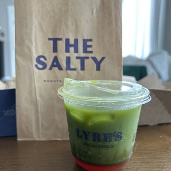 The Salty Donut - Lyre's Rosé + Matcha Spritz (collab) - Donuts Near Me - Tampa Bay, Florida The Salty Donut - Lyre's Rosé + Matcha Spritz (collab) - Donuts Near Me - Tampa Bay, Florida
