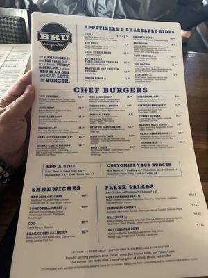 Menu photo 1 Bru Burger Bar - Plainfield Plainfield, IN