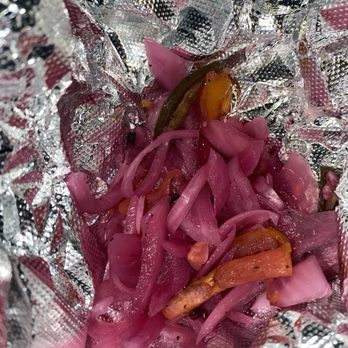 Chris' Fresh Tacos - spicy pickled onions. so good so flavorful and the spice hits you at the end - Tacos Near Me - Moreno Valley, California Chris' Fresh Tacos - spicy pickled onions. so good so flavorful and the spice hits you at the end - Tacos Near Me - Moreno Valley, California