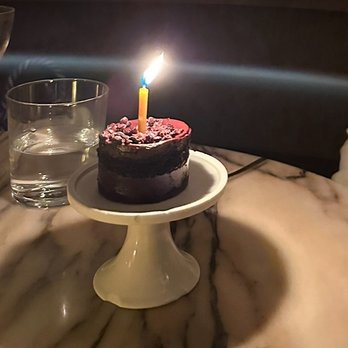 Funke - Chocolate Birthday cake surprise (on the house) - Italian Near Me - Beverly Hills, California