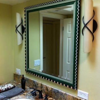 Express Art & Frame - Very Custom Bathroom Mirror. We won The Bella Design Award for this. - Framing Near Me - Phoenix, Arizona