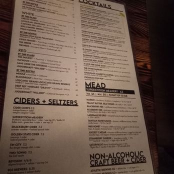 Lovecraft - Drink menu - Beer Bar Near Me - Phoenix, Arizona