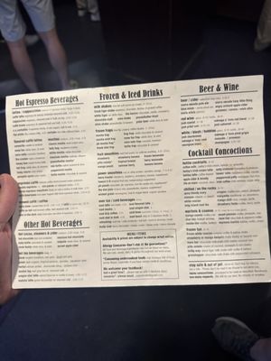 Menu photo 5 Coffee Underground Greenville, SC