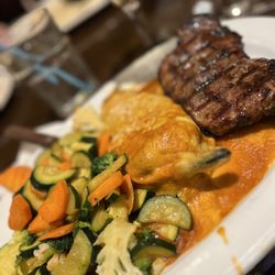 Casa Orozco - Livermore - New York Steak with chile relleno and veggies