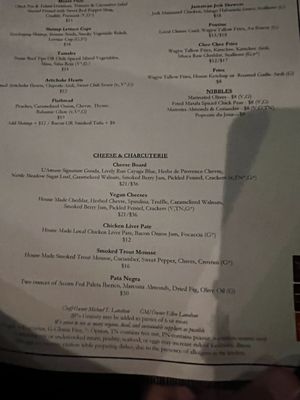 Menu photo 1 The Cellar Corning, NY