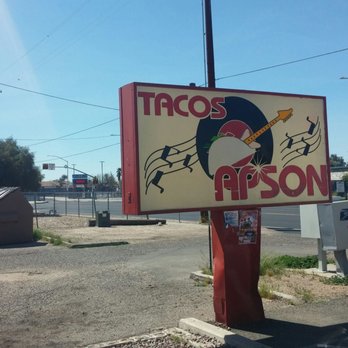 Tacos Apson - Rad sign - Mexican Near Me - Tucson, Arizona Tacos Apson - Rad sign - Mexican Near Me - Tucson, Arizona