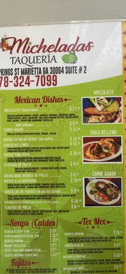 Menu photo 8 Micheladas Taquería Marietta, GA Menu photo 8 Micheladas Taquería Marietta, GA