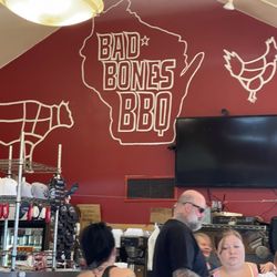 Bad Bones BBQ - Small seating inside and out