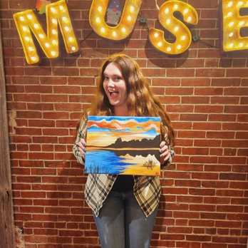 Muse Paintbar - Marmalade Sky 01/14/23 - Paint & Sip Near Me - Manchester, New Hampshire