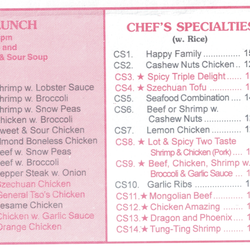 China One Chinese Restaurant - Menu, February 2024 (3/3)