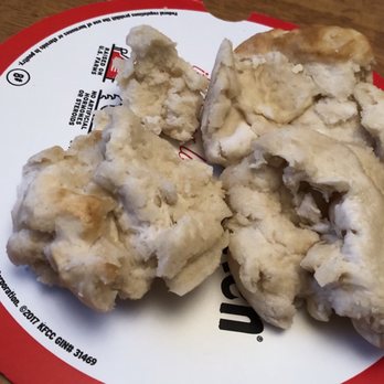 KFC - This is how they looked under the other biscuits, before even being touched, no joke. Presentation: -10 - Fast Food Near Me - Gilroy, California