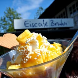 Eis-Cafe Bruhn - Now gönning:Mein erklärter Liebling der Ananas-Joghurtbecher bei Bruhn mit Wunscheis!