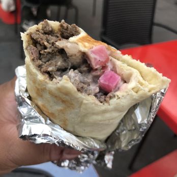 Fufu's Mid East Grill - Beef Shawarma Wrap - Mediterranean Near Me - Riverside, California Fufu's Mid East Grill - Beef Shawarma Wrap - Mediterranean Near Me - Riverside, California