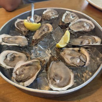 Off The Hook Raw Bar and Grill - raw dozen oysters - my favorite item - Seafood Near Me - New Smyrna Beach, Florida