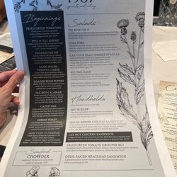 1937 Spirits & Eatery - Food menu