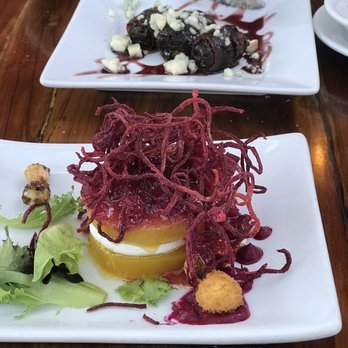 Painted Pony - beet salad and bacon wrapped dates - New American Near Me - Saint George, Utah