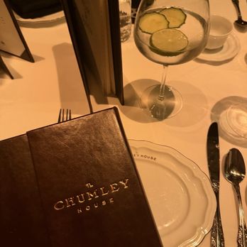 Chumley House - Menu and sparkling water with limes and cucumbers - Steakhouses Near Me - Fort Worth, Texas Chumley House - Menu and sparkling water with limes and cucumbers - Steakhouses Near Me - Fort Worth, Texas