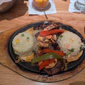 Gloria's Latin Cuisine - Shrimp and steak fajita - Mexican Near Me - Katy, Texas Gloria's Latin Cuisine - Shrimp and steak fajita - Mexican Near Me - Katy, Texas
