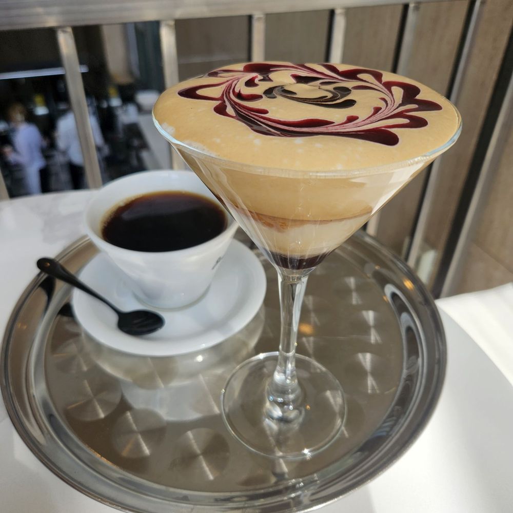 Velvet Coffee and an Americano