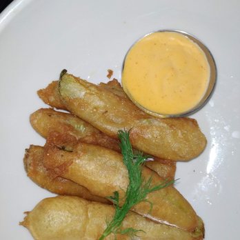 Jacob's Pickles - Fried Pickles with spicy mayo. - Comfort Food Near Me - New York, New York Jacob's Pickles - Fried Pickles with spicy mayo. - Comfort Food Near Me - New York, New York
