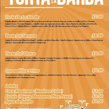 Tortas De La Barda Titos - Menu - Mexican Near Me - Laredo, Texas Tortas De La Barda Titos - Menu - Mexican Near Me - Laredo, Texas