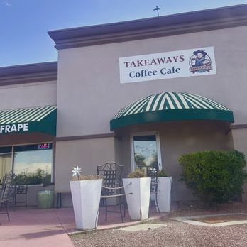 TakeAways Coffee Cafe - This is the front with outside seating - Coffee & Tea Near Me - Las Vegas, Nevada TakeAways Coffee Cafe - This is the front with outside seating - Coffee & Tea Near Me - Las Vegas, Nevada