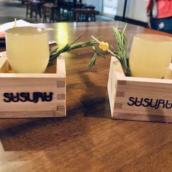 Susuru - Drink on specials list: made with Japanese Suntory Whisky, lemon and honey - Izakaya Near Me - Orlando, Florida Susuru - Drink on specials list: made with Japanese Suntory Whisky, lemon and honey - Izakaya Near Me - Orlando, Florida