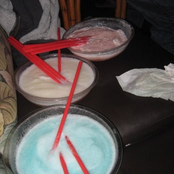 Trad'r Sam - top to bottom. Hawaiian Volcano (whipped cream mixed in), Scorpion, and Tidal Wave - Dive Bars Near Me - San Francisco, California Trad'r Sam - top to bottom. Hawaiian Volcano (whipped cream mixed in), Scorpion, and Tidal Wave - Dive Bars Near Me - San Francisco, California