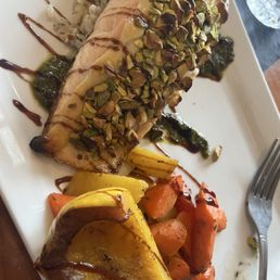 Pistachio crusted salmon Pistachio crusted salmon