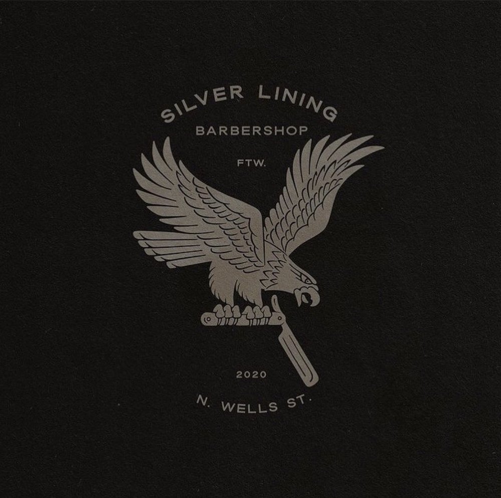 Silver Lining Barbershop Logo