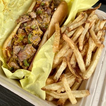 Santa Maria BBQ - Joe's Special Tri-Tip Sirloin Beef Sandwich with hand cut fries. You need this in your life. Right now. - Caterers Near Me - Culver City, California