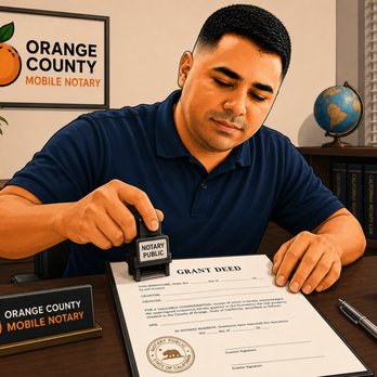 Orange County Mobile Notary - Notary stamping a grant deed. - Notaries Near Me - Anaheim, California Orange County Mobile Notary - Notary stamping a grant deed. - Notaries Near Me - Anaheim, California