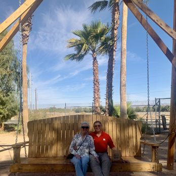 Schnepf Farms - Me and the wife on the swing - Venues & Event Spaces Near Me - Queen Creek, Arizona