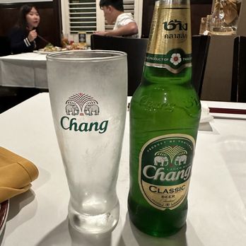 New Krung Thai Restaurant - Chang- light slightly sweet, refreshing beer - Thai Near Me - San Jose, California