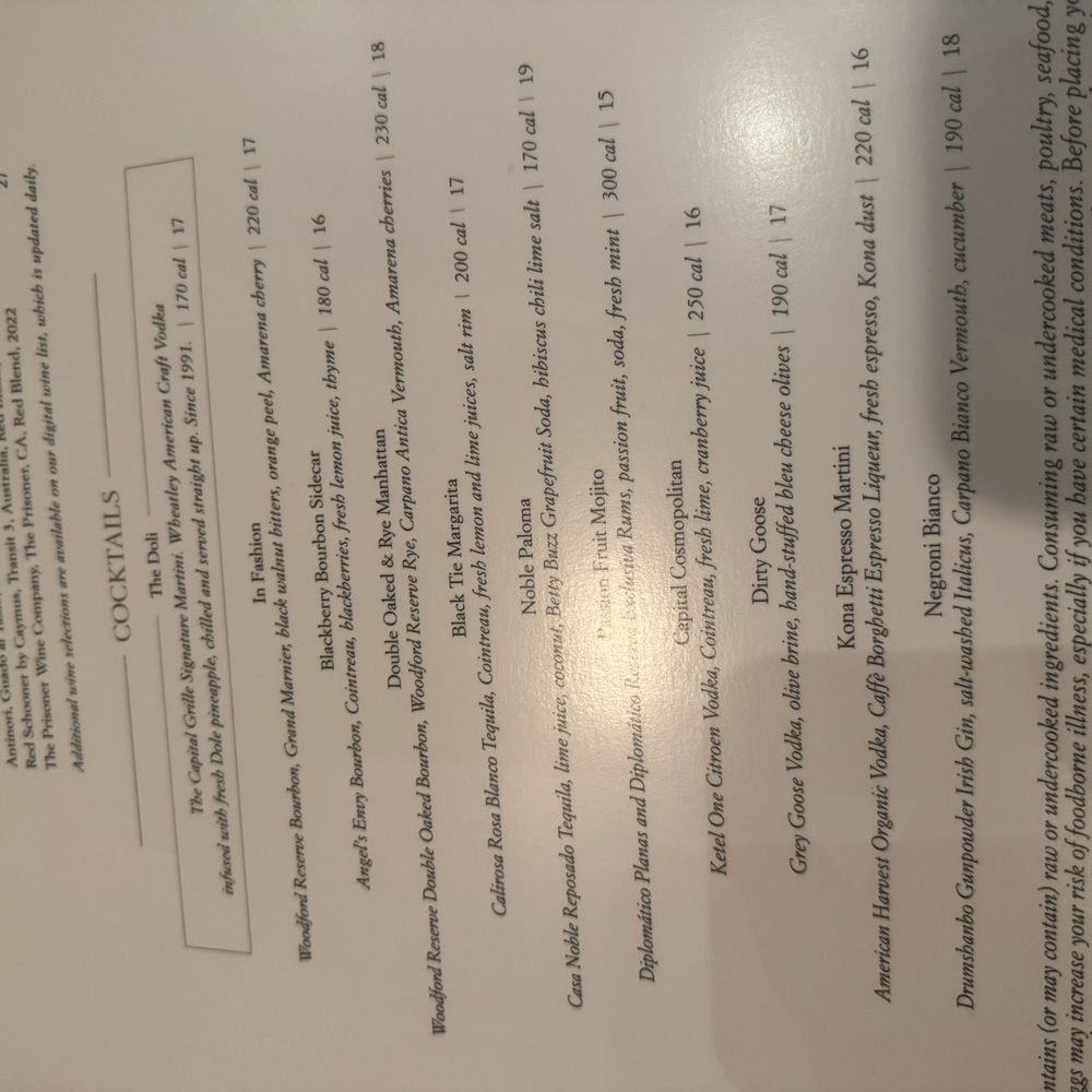 The Capital Grille - Menu - Steakhouses Near Me - Indianapolis, Indiana The Capital Grille - Menu - Steakhouses Near Me - Indianapolis, Indiana