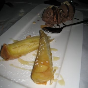 Mint Leaf Cuisine - fried bananas and choc ice cream - Asian Fusion Near Me - Saratoga, California Mint Leaf Cuisine - fried bananas and choc ice cream - Asian Fusion Near Me - Saratoga, California
