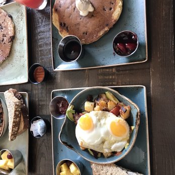First Watch - Farm house skillet hash with sunny side up eggs and blueberry pancake, watermelon wake-up drink - Breakfast & Brunch Near Me - Murfreesboro, Tennessee First Watch - Farm house skillet hash with sunny side up eggs and blueberry pancake, watermelon wake-up drink - Breakfast & Brunch Near Me - Murfreesboro, Tennessee