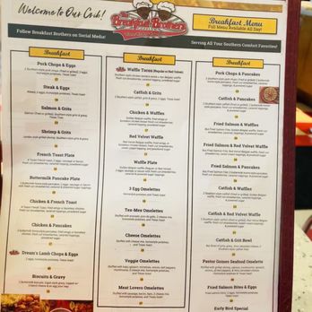 Breakfast Brothers - Menu - Breakfast & Brunch Near Me - Arlington, Texas Breakfast Brothers - Menu - Breakfast & Brunch Near Me - Arlington, Texas