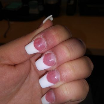 La'Queen Nails & Spa - Nails already lifting after just 4 days.. Ugly way to much white - Nail Salons Near Me - Manteca, California