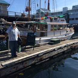 The captain and the boat.