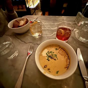 La Pecora Bianca - Pumpkin soup and Meatballs appetizers - Bars Near Me - New York, New York La Pecora Bianca - Pumpkin soup and Meatballs appetizers - Bars Near Me - New York, New York