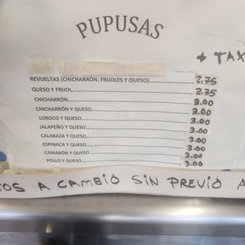 Pupuseria Brisas de Acajutla - Menu - Salvadoran Near Me - Long Beach, California